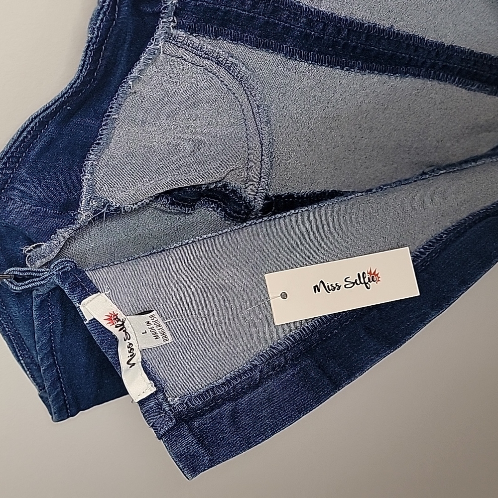 Denim Bustier Style Top - Picture 8 of 10